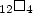 $_{12} \square _{4}$
