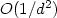 $O(1/d^2)$