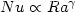 $Nu \propto Ra^{\gamma}$