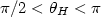 $\pi/2<\theta_{H}<\pi$