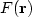 $F({\bf r})$