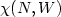 $\chi(N,W)$
