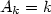 $A_{k}=k$
