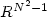 $R\sp{N\sp2-1}$