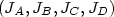 $(J_A,J_B,J_C,J_D)$