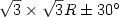 $\sqrt{3} \times \sqrt{3} R\pm30^{\circ}$