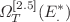 $$\Omega ^{[2.5]}_T(E^*_.) $$