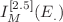 $$I^{[2.5]}_M (E_.) $$