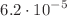 $$6.2 \cdot 10^{-5}$$