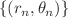 $$\{(r_n,\theta _n)\}$$