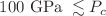 $$ 100\ \text {GPa }\lesssim P_c$$
