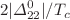 $$2|\Delta ^0_{22}|/T_c$$