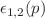 $$\epsilon _{1,2}(p)$$