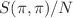 Mathematical equation: $$S(\pi ,\pi )/N$$